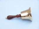 Brass Plated Hand Bell 9""