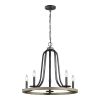 Chandelier Oak Finish