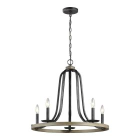 Chandelier Oak Finish