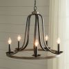 Chandelier Oak Finish