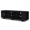 Entertainment Center in Black Wood Finish