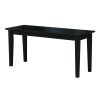 Entryway Accent Bench in Black Finish