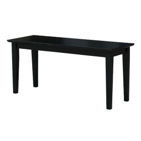 Entryway Accent Bench in Black Finish