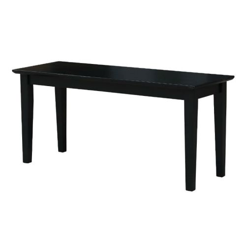 Entryway Accent Bench in Black Finish