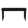 Entryway Accent Bench in Black Finish