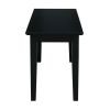 Entryway Accent Bench in Black Finish