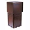 Wine 9 Bottle Rack Mini Bar Expandable Counter Walnut