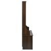 Shoe Cubby Coat Rack Dark Brown Entryway Hall