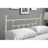 Bed Frame With Headboard And Footboard Full Size White Classic Metal Platform