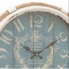 Wall Clock 17-inch Nautical Blue Vintage Style
