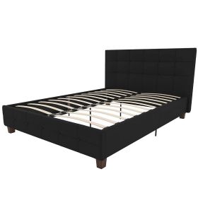 Bed with Headboard Upholstered Platform