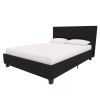 Bed with Headboard Upholstered Platform