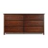 6 Drawer Dresser in Cherry Finish