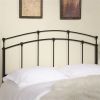 Arch Headboard Full / Queen Size In Black Metal Finish