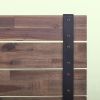 Full Farmhouse Wood Industrial Low Profile Platform Bed Frame