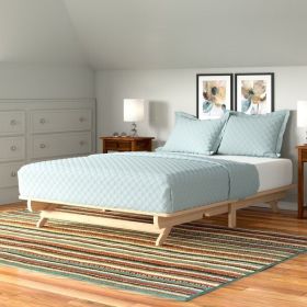 Full Size Solid Wood Platform Bed