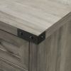 Rustic Farmhouse Barn Door Accent Storage Cabinet