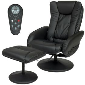 Electric Massage Recliner Chair w/ Ottoman