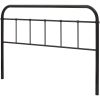 Headboard with Rounded Corners King Size Vintage Dark Brown Metal