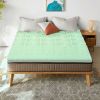 King size 3-inch Thick Green Ergonomic Breathable Air Foam Mattress Topper