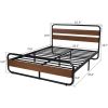 Bed Frame With Headboard Metal wood