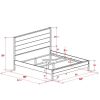 Platform Bed Off White Queen FarmHouse
