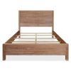 Queen Rustic Solid Pine Platform Bed
