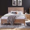 Queen Rustic Solid Pine Platform Bed