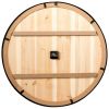 Wall Clock Farmhouse Wood Metal  Round 30-inch Roman