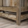 Storage Cabinet Wardrobe Armoire in Rustic Wood Finish Farmhouse