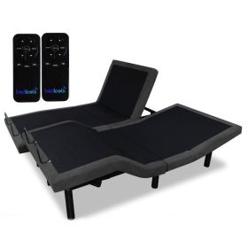 Adjustable Bed Frame Base with Wireless Remote Split King