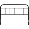 Headboard with Rounded Corners Full size Vintage Dark Brown Metal