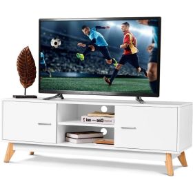 TV Stand in White Finish