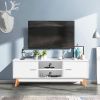 TV Stand in White Finish