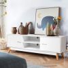 TV Stand in White Finish