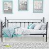 Daybed Frame Twin size Classic Black Metal