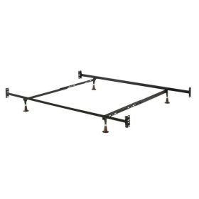 Bed Frame with Headboard and Footboard Brackets High Metal