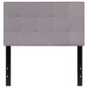 Headboard Twin size Upholstered Panel Light Grey