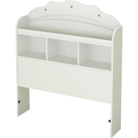 White Twin Bookcase Headboard