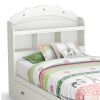 White Twin Bookcase Headboard