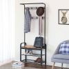 Entryway Hall Tree Coat Rack Shoe Storage Bench