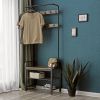 Entryway Hall Tree Coat Rack Shoe Storage Bench