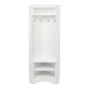 Entryway Corner Hall Tree White