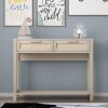 Console Table with 2 Drawers In Rattan