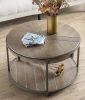 Round Wood Coffee Table