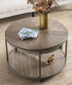 Round Wood Coffee Table
