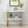 Accent Table 42 Inch Gold Entryway