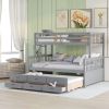 Bunk Bed with Trundle Twin Over Full