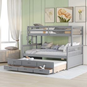 Bunk Bed with Trundle Twin Over Full