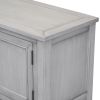 TREXM Cambridge Series Ample Storage Vintage Console Table with Four Small Drawers and Bottom Shelf for Living Rooms, Entrances and Kitchens (Antique